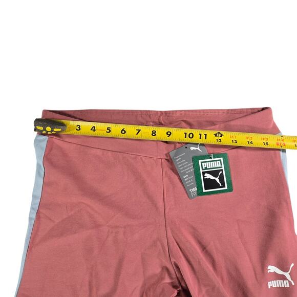 Puma Women Large NWT Iconic T7 Leggings Mauvewood Tight Fit Workout Athleisure - Picture 7 of 10